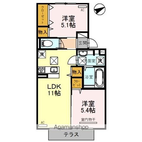 レモンテラスの間取り写真