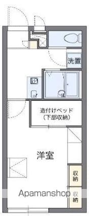 レオパレスＴＡＫＥＳＨＩＲＯ[1K/23.18m2]の間取図