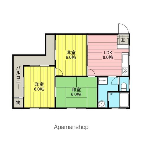 東大宮マンションの間取り写真