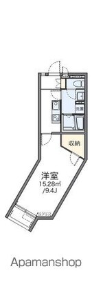 レオネクスト太田川[1K/30.38m2]の間取図