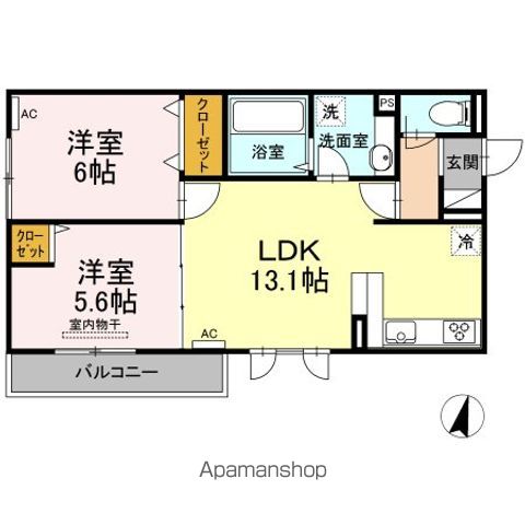 G MAISON A棟の間取り写真