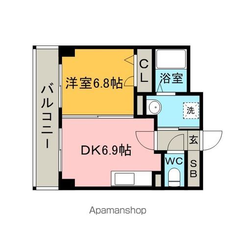 【ローヤルマンション博多駅前の間取り】