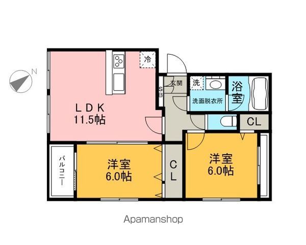 プレステージ南里の間取り