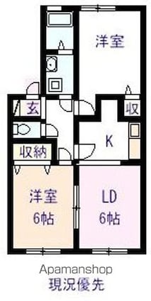 メモリーズホームＢ[2LDK/49.69m2]の間取図
