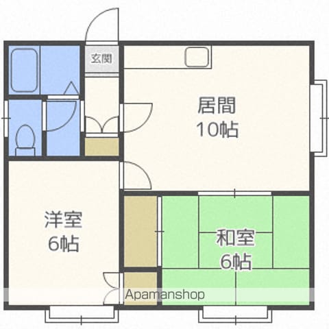 フロスティ月寒東の間取り写真