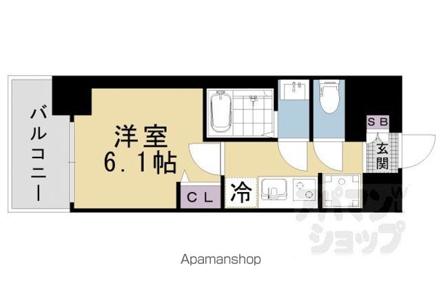 プレサンス大津京町ベルリーヴァの間取り写真