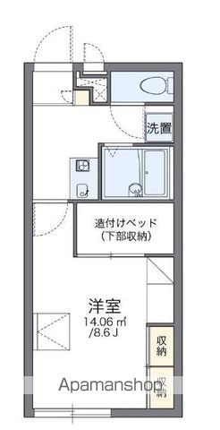 レオパレスレイクサイド平塚の間取り写真