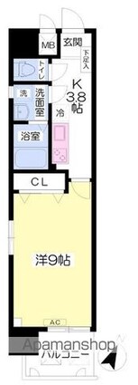 Ａｒｉｓｔｏ　Ｓｅｅｄ[1K/31.65m2]の間取図