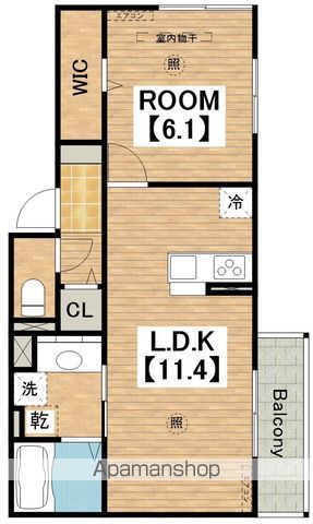 D−ROOM文の里の間取り写真
