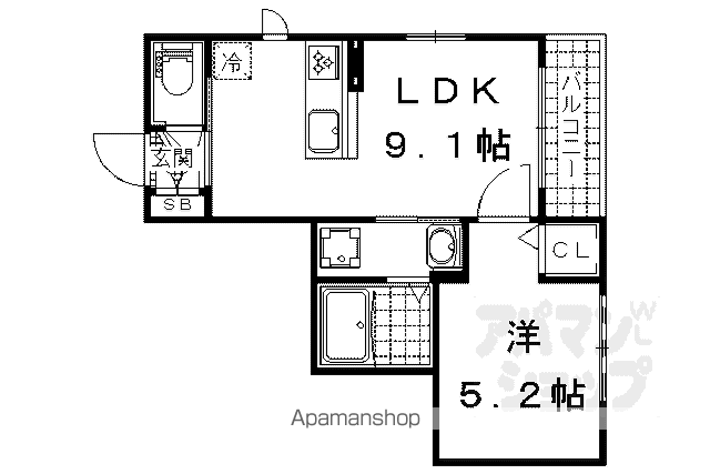 シャーメゾン伊勢屋の間取り写真