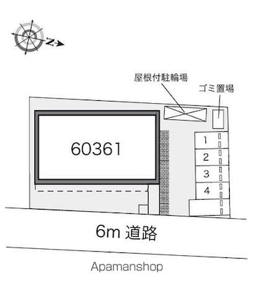 レオパレスＭａｉｓｏｎ　Ｌｕｍｉｅｒｅ[1R/25.75m2]の配置図