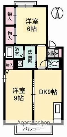 レーベン板野 B棟の間取り写真