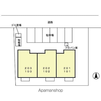 ブリックスクエア[2DK/51.15m2]の配置図