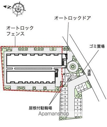 レオネクストツゥ[1K/28.1m2]の配置図