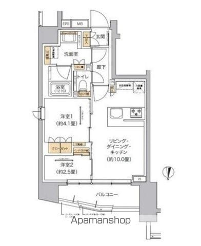 リビオメゾン東池袋の間取り写真