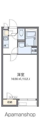 クレイノ茂木[1K/27.25m2]の間取図