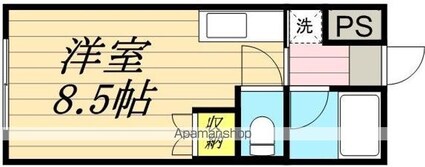 デュエル雅[1R/22.04m2]の間取図