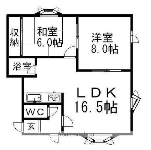 ロイヤルハイツHIの間取り写真