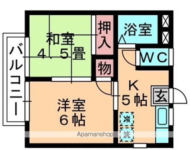 サマックス アルテールの間取り写真