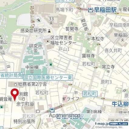 近鉄ハイツ新宿[2DK/46.4m2]の周辺