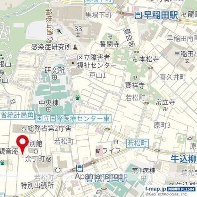 近鉄ハイツ新宿[2DK/46.4m2]の周辺
