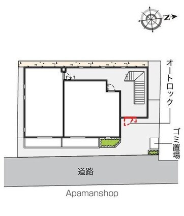レオパレスＫ・Ｒｏｙａｌ[1K/36.92m2]の配置図