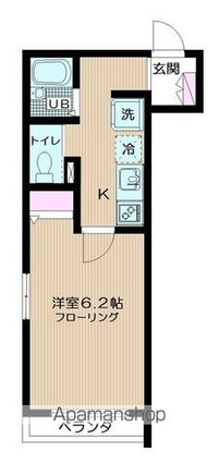 Ｋｅｉ　ｈａｉｍ　Ｈｉｒａｉ　－ケイハイムヒライ[1K/24.02m2]の間取図