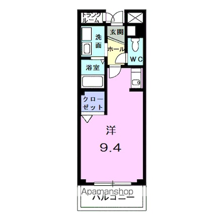 ファウンダー　オブ　ティー[1K/25.82m2]の間取図