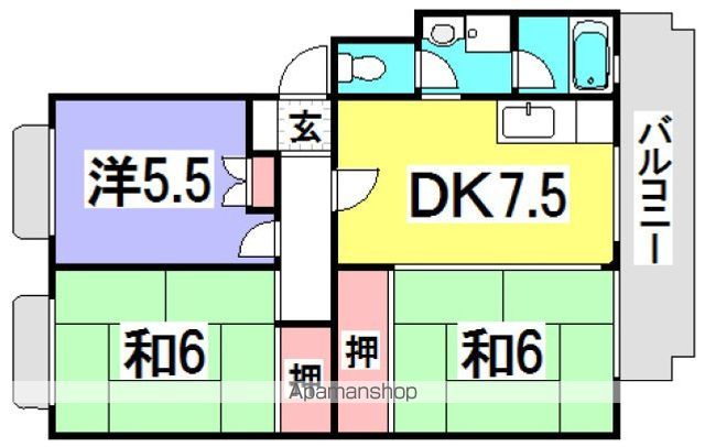 第2仁井田マンションの間取り写真