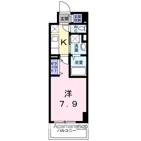 バンブー サンの間取り写真