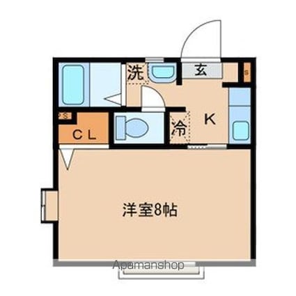 グレイスハイム[1K/24.18m2]の間取図