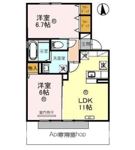 エスポワールC・Kの間取り写真