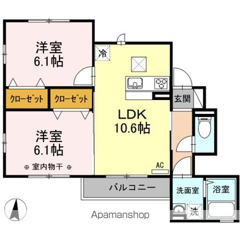 ラマージュVIの間取り写真