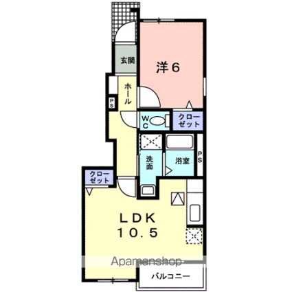 Ｎｅｏ　Ｂｅｅ　ＶａｌｌｅｙⅡ[1LDK/42.63m2]の間取図