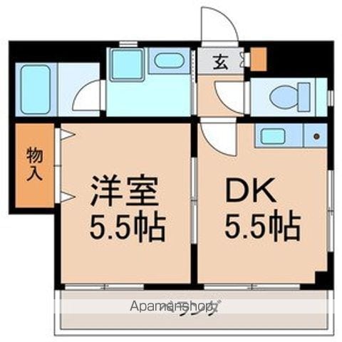 【船橋市本中山のマンションの間取り】