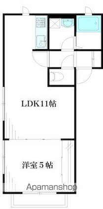 マグノーリア[1LDK/36.85m2]の間取図