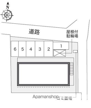 レオパレスラ　プランタン[1K/19.87m2]の配置図