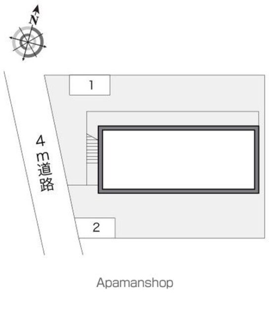 レオパレスゴールデンピラ[1K/20.28m2]の配置図