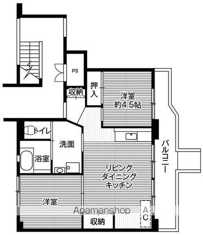 ビレッジハウス上三川2号棟の間取り写真