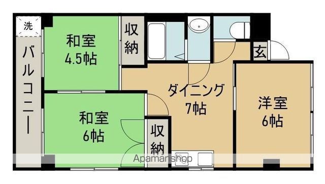 ガーデンハイツ神山の間取り写真