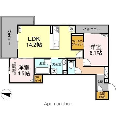DーROOM長泉町桜提分譲賃貸PJの間取り写真