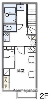 レオパレスカワシマ[1K/26.08m2]の間取図
