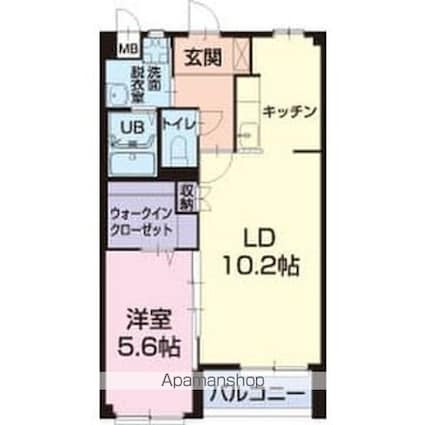 ピオニール小林Ⅰ[1LDK/47.97m2]の間取図