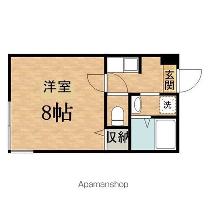 オービットⅡ[1K/22.68m2]の間取図