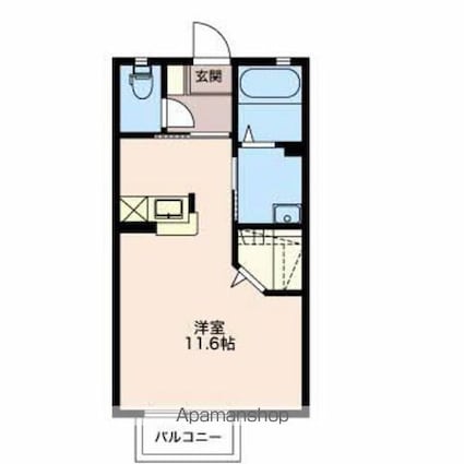 福井県敦賀市砂流[1R/30.24m2]の間取図