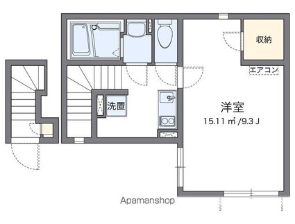 クレイノＨＮ[1K/29.97m2]の間取図