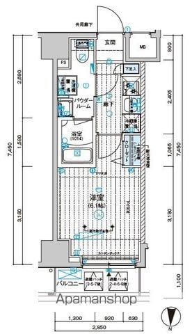 メインステージ千住中居町の間取り写真