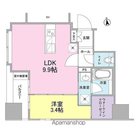 リバーレ東新宿の間取り