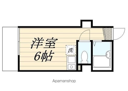 ロイヤルコート天王町[1R/16.14m2]の間取図