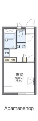 レオパレスＴＡＫＡＨＡＳＨＩ　Ｈｏｍｅｓ[1K/20.28m2]の間取図